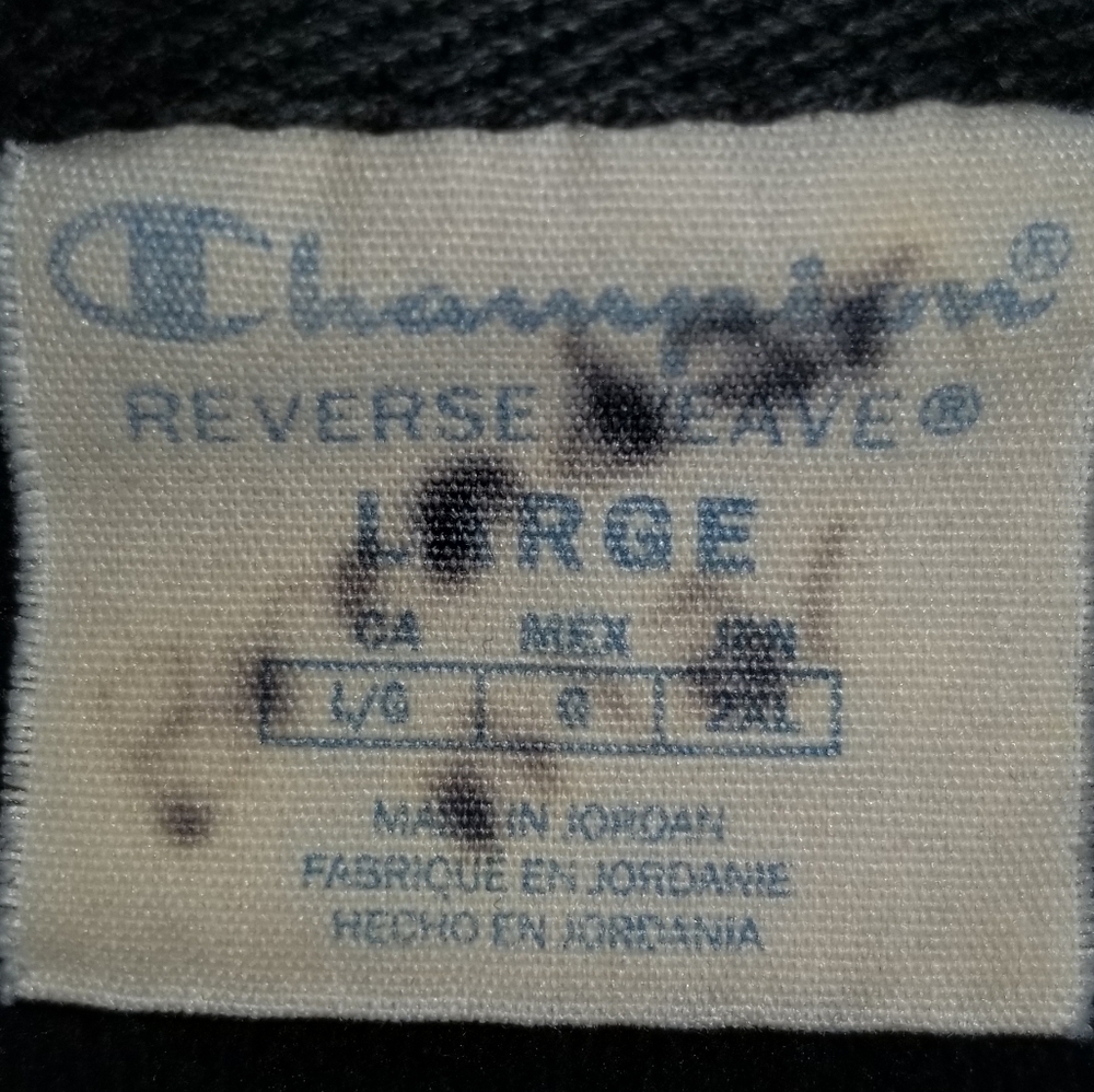 Champion Reverse Weave Crew Neck Sweater Embroidered Logo Front Size Large - Picture 4 of 10